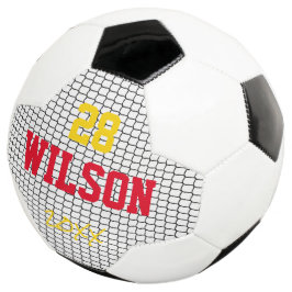 Red de Balón de Fútbol Número de Jugador Nombre Añ
