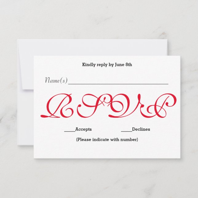 Red de fondo - Tarjeta de respuesta de recepción R (Anverso)