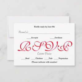 Red de fondo - Tarjeta de respuesta de recepción R