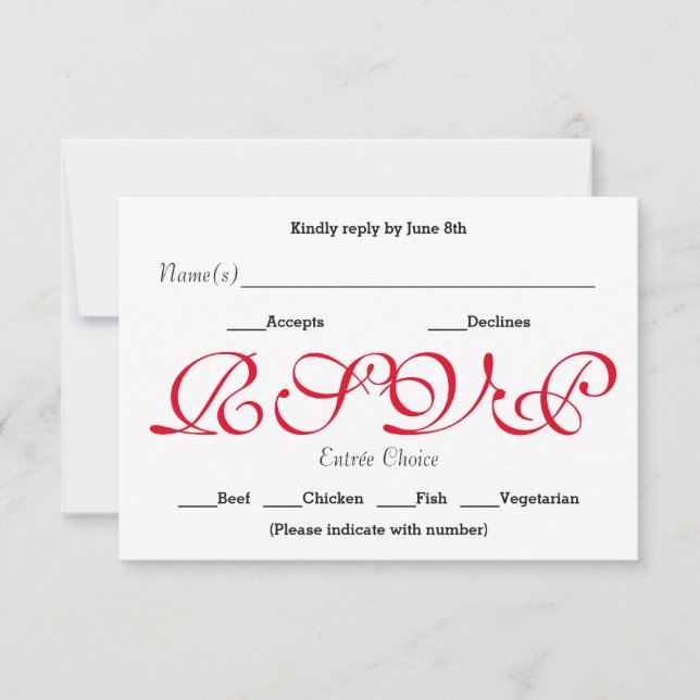 Red de fondo - Tarjeta de respuesta de recepción R (Anverso)