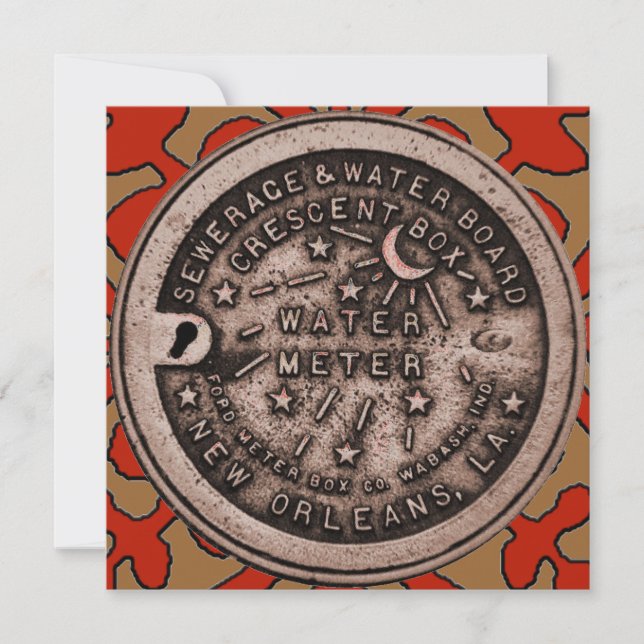 Red de mosaico celta, cubierta del medidor de agua (Anverso)