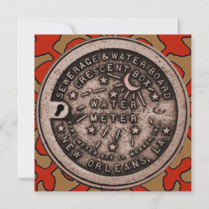 Red de mosaico celta, cubierta del medidor de agua