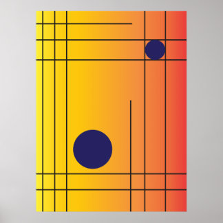 Red de Sol No. 1 — Arte de pared geométrico modern