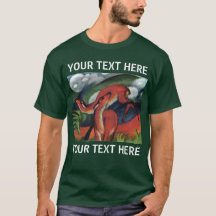 Red Deer Franz Marc Famosa Pintando camiseta