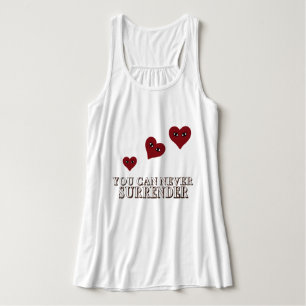 Red Face Love Heart Art Tank Top