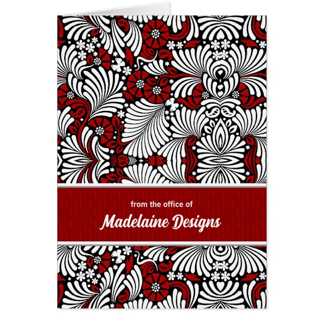 Red Fern Wood Profesional Business Blank (Frente)