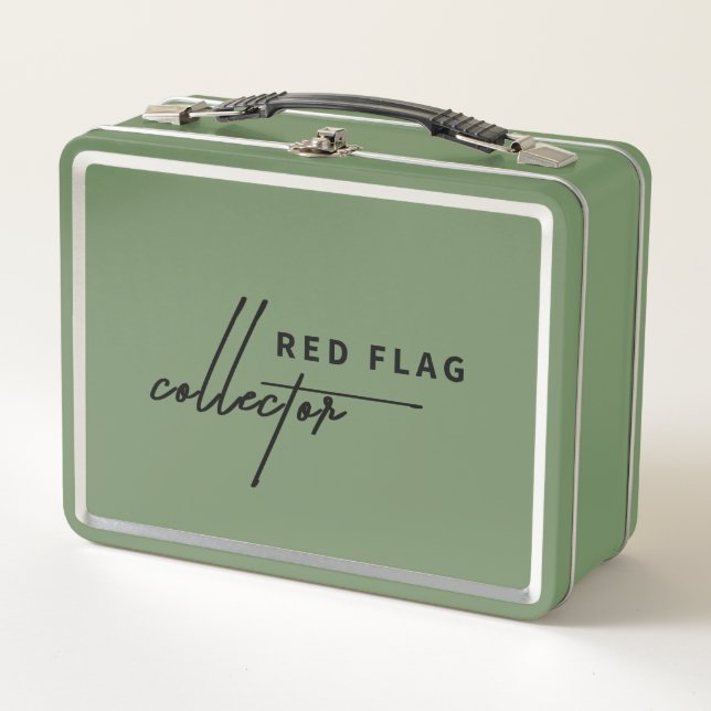 "Red Flag Collector" Lunch Box (Anverso)