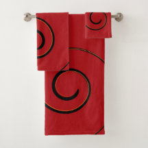 Red Flair Baño Set