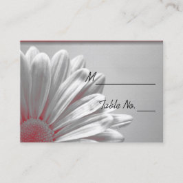 Red Floral Highlights Tarjeta Boda Place