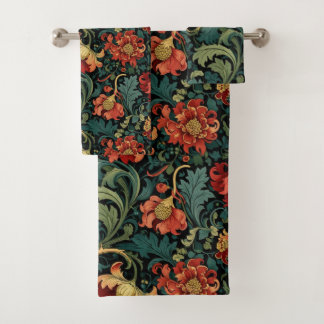 Red Floral William Morris print