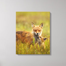 Red Fox Kit busca la impresión de lienzos para mam