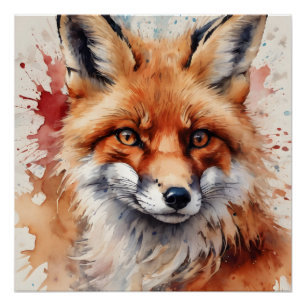 Red Fox no 2 Poster brillante