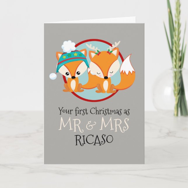Red Foxes Tu primera Navidad como Sr. y Sra. (Anverso)