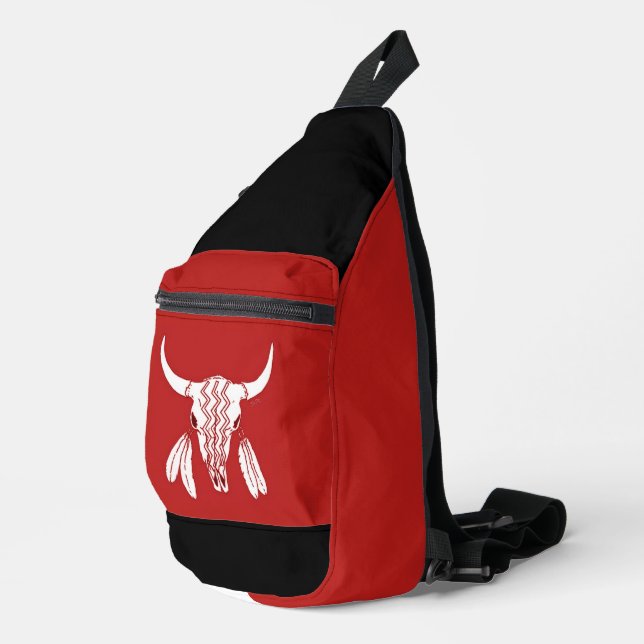 Red Ghost Dance Búfalo rb mochila de bolso (Esquina derecha)