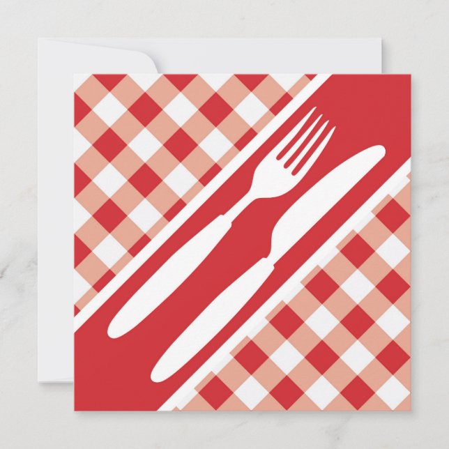 Red Gingham y Cutlery (Anverso)