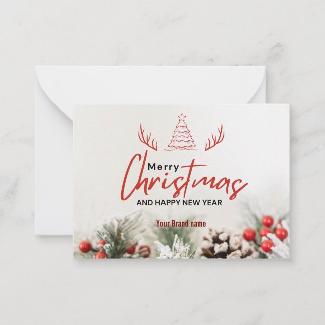 Red Gracias tarjeta de visita al por mayor de Holi (Anverso)