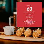 Red hace 60 grande de nuevo fiesta de cumpleaños<br><div class="desc">60.ª Invitación a la fiesta de cumpleaños. Gracioso. Haz 60 Grande Otra Vez. Roja.</div>