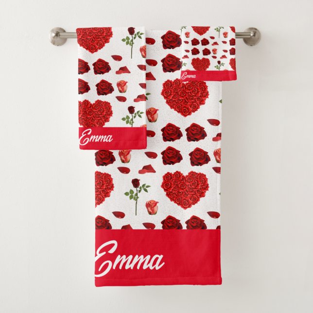 Red heart red flowers garden chic floral foliage (In situ)