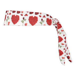 Red heart red flowers garden chic floral foliage