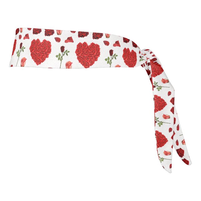 Red heart red flowers garden chic floral foliage (Girar 90)