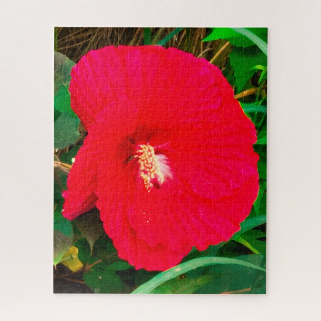 Red Hibiscus  126 X 20 Puzzle (Vertical)