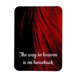 Red Horse Mane Resumen Imán Flexible