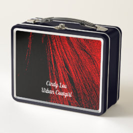 Red Horse Mane Resumen Metalizado Lunchbox