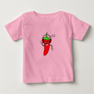 Red Hot Chili Pepper escuchando la camiseta musica