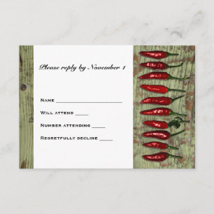 Red Hot Chili Peppers Wood Look RSVP