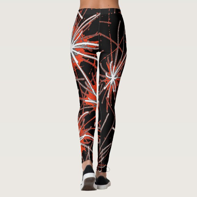 Red Impact Burst Leggings (Reverso)