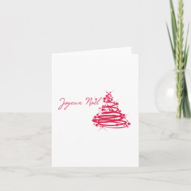 Red Joyeux Noël con árbol de Navidad (Anverso)