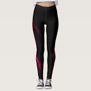 Red Lightning golpea a Spandex Leggings