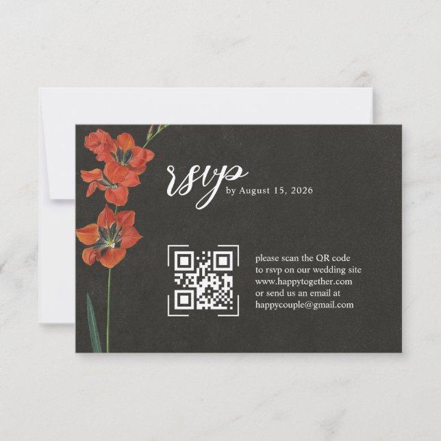 Red Lily Dutch Master Painting RSVP (Anverso)
