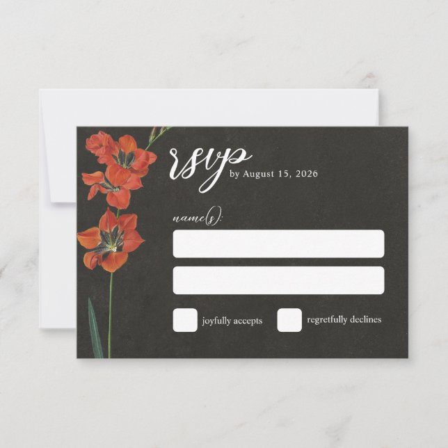 Red Lily Dutch Master Painting RSVP (Anverso)