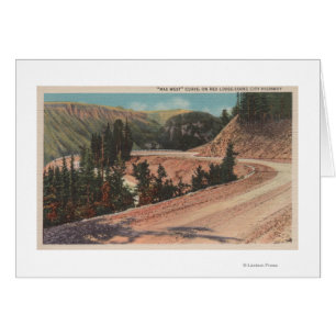 Red Lodge, MT - Vista de la curva de Mae West