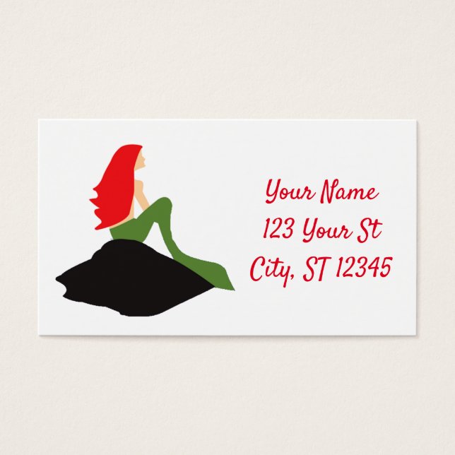 Red Mermaid Sitting Thunder_Cove (Frente)