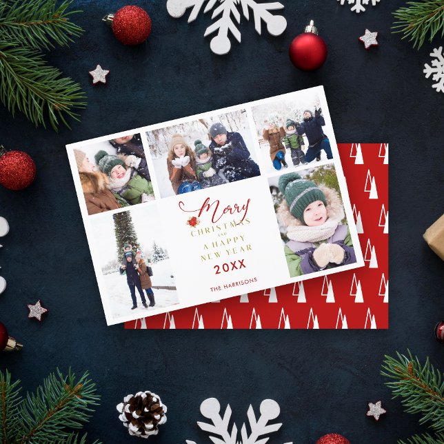 Red Merry Moda navideña Collage de moda 5 fotos (Subido por el creador)