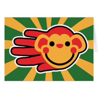 Red Monkey feliz hace frente