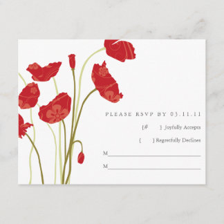 Red-Naranja Poppies RSVP