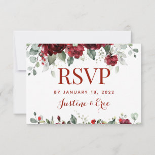 Red Peony Epiphany Comida Elección RSVP Correo Atr