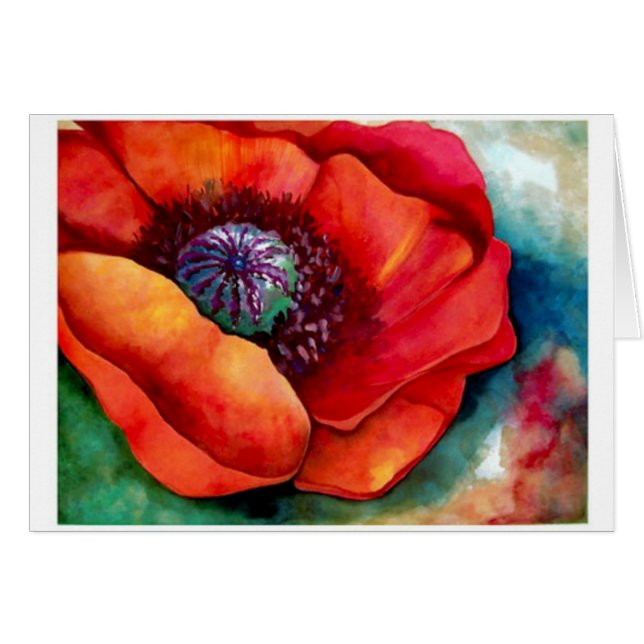 Red Poppy Arriba cerca de Barbara Beck-Azar (Anverso (Horizontal))