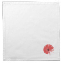 Red Poppy Set de 4 servilletas de tela