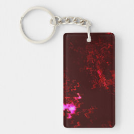Red Rage Doble-Sida Keychain, Llavero de doble c