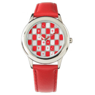 Red Retro Starburla el reloj de niños