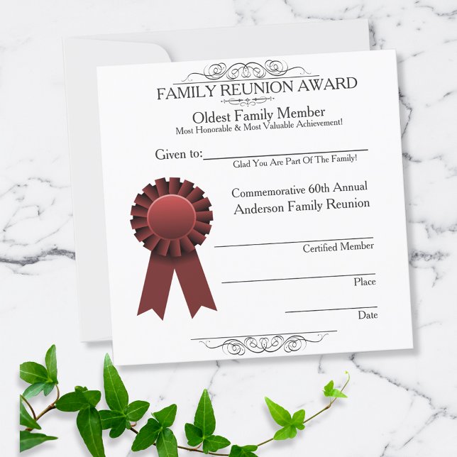 Red Ribbon Elegant Family Reunion Awards Red (Subido por el creador)