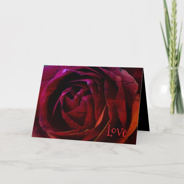 *'Red Rosa' - Tarjeta de amor (Anverso)
