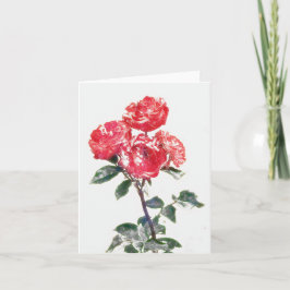 Red Rose Bunch, de la tarjeta de notas de arte en 