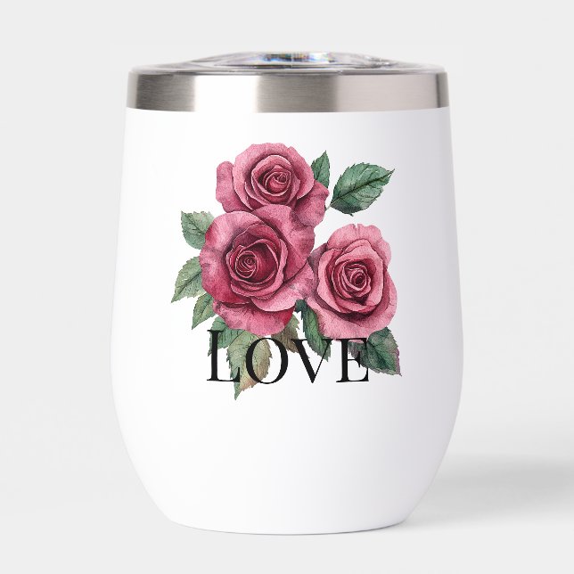 Red Roses Floral Love Boda (Frente)