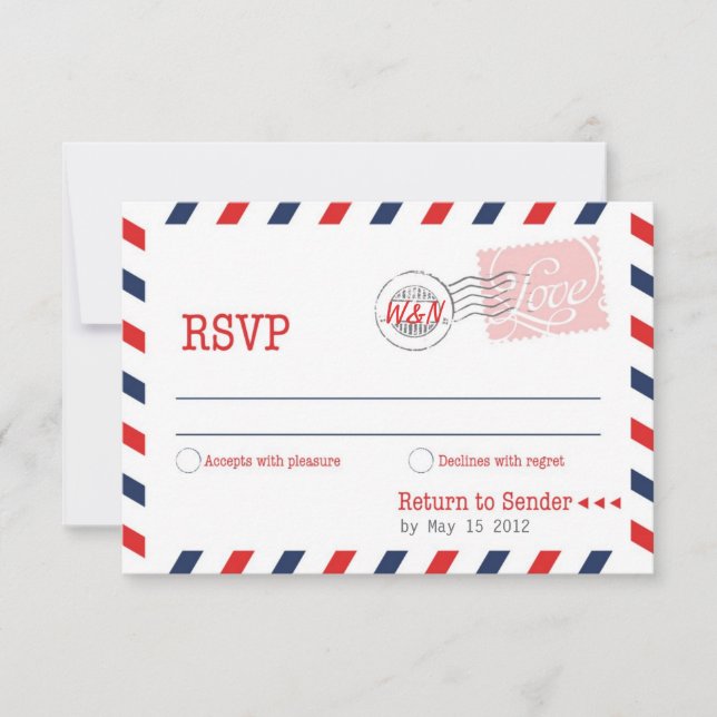 Red RSVP Postal Service Collection (Anverso)