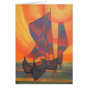 Red Sails in the Sunset Cubist Junk Resumen